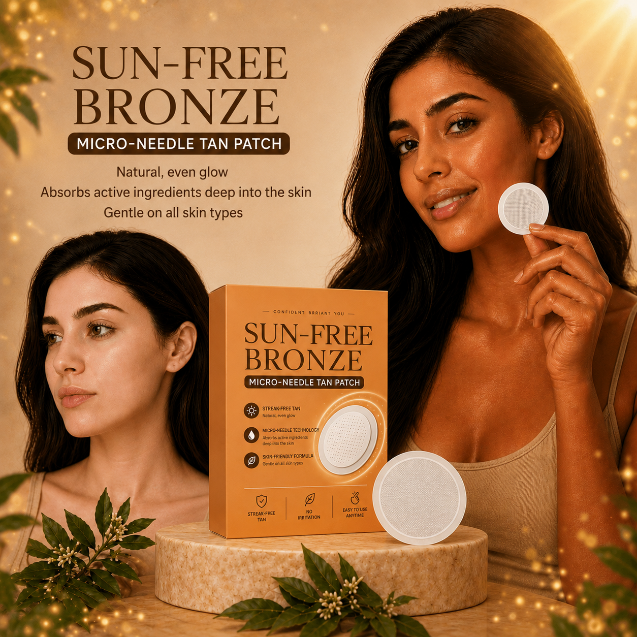TANNING MICRONEEDLE PATCHES