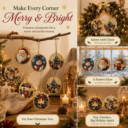 🎄6Pcs Christmas DIY Diamond Painting Ornaments Kit