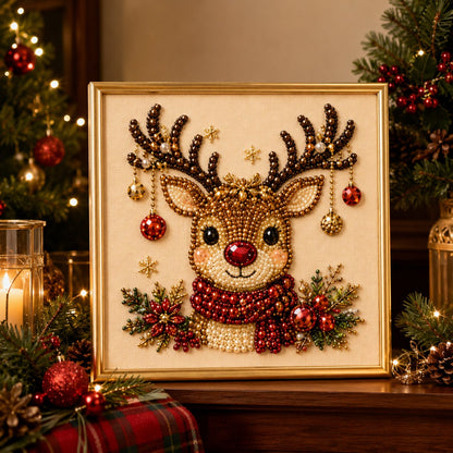 🎨💎DIY Christmas Pearl Diamond Painting Art Kit With Frame