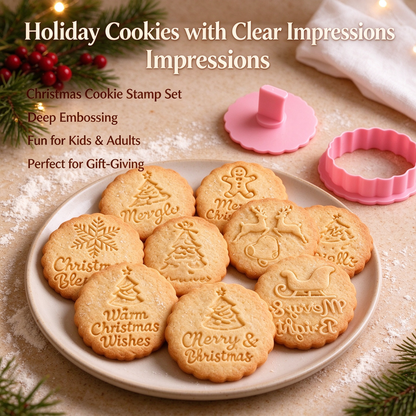 Merry Christmas Cookie Stamp(10 Style)