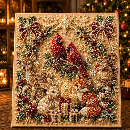 🎨💎New-DIY Christmas Pearl Diamond Painting Art Kit With Frame