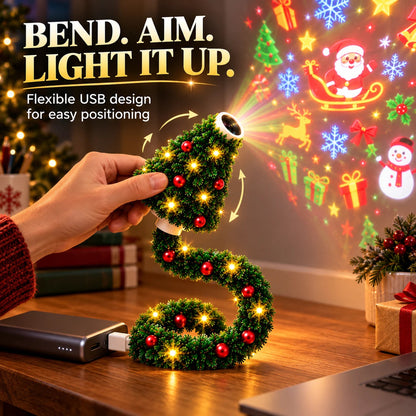 🎅🏻USB Christmas Projection Lamp with 6 Festive Scenes🎄🎁