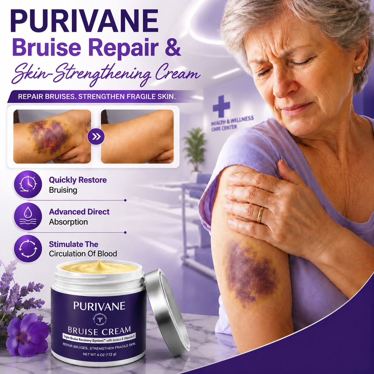 💥100K+ SOLD💕- Purivane™ Bruise Repair & Skin-Strengthening Cream