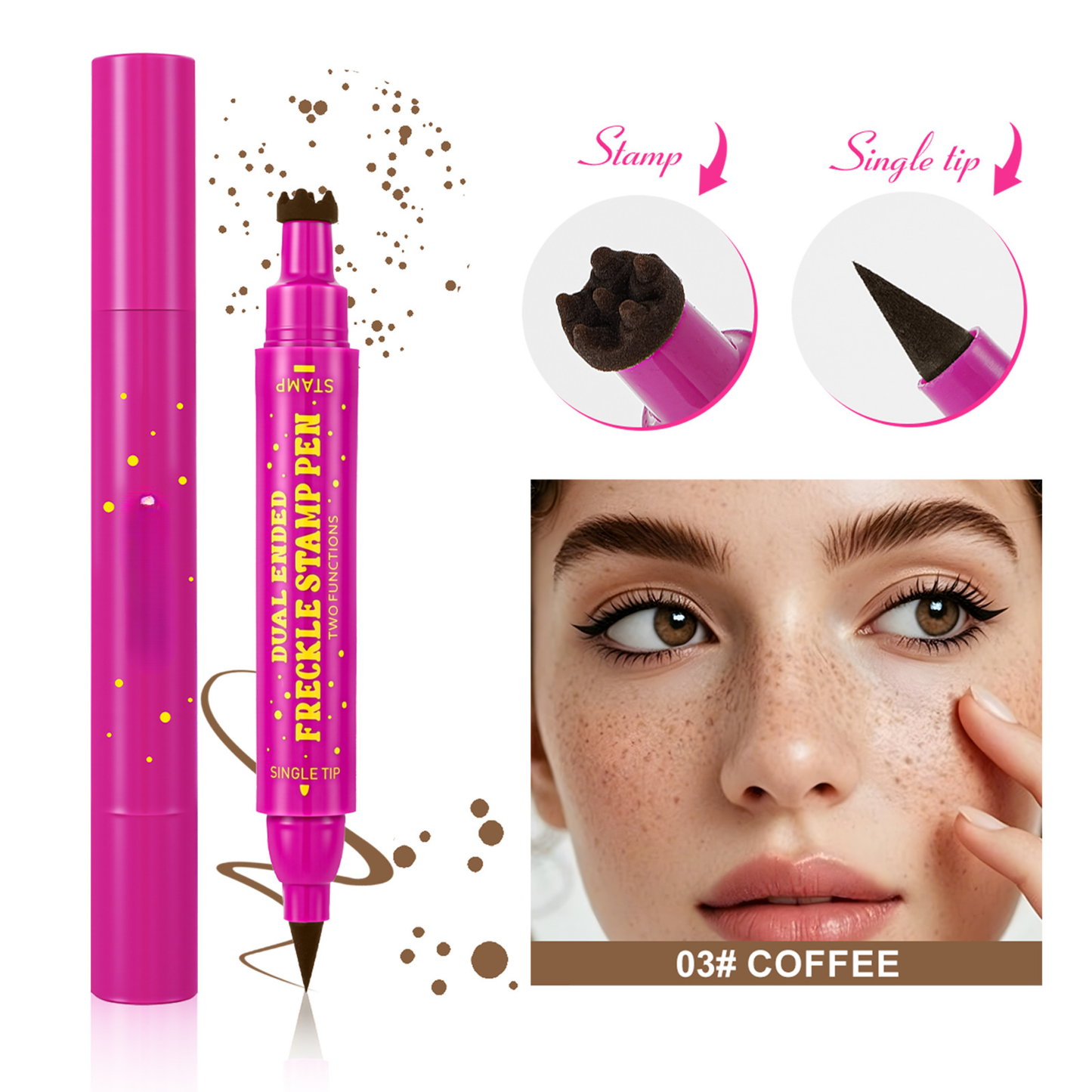 3-in-1 Long-Lasting Waterproof Faux Freckle Stamp