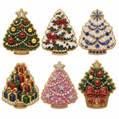6pcs DIY Snowflake Xmas Set Fridge Magnet Christmas Decor