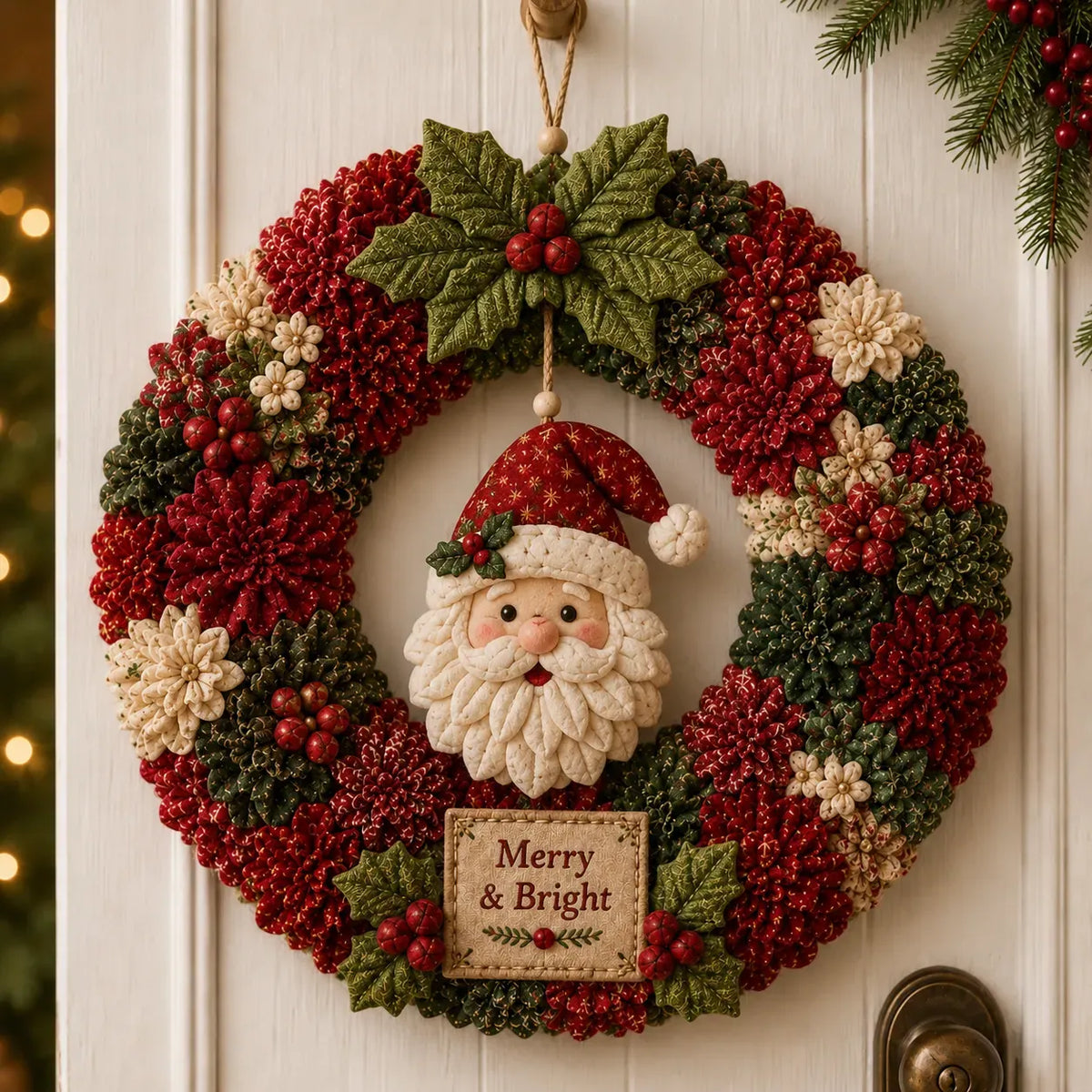 ✨ Make A Christmas Wreath You'll Be Proud To Display ❤️ 3D Fabric Poke DIY Kit With Tutorial & Guide Included