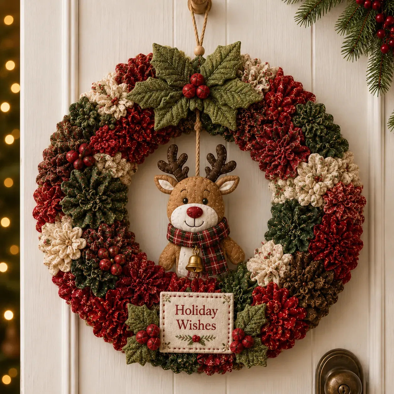 ✨ Make A Christmas Wreath You'll Be Proud To Display ❤️ 3D Fabric Poke DIY Kit With Tutorial & Guide Included
