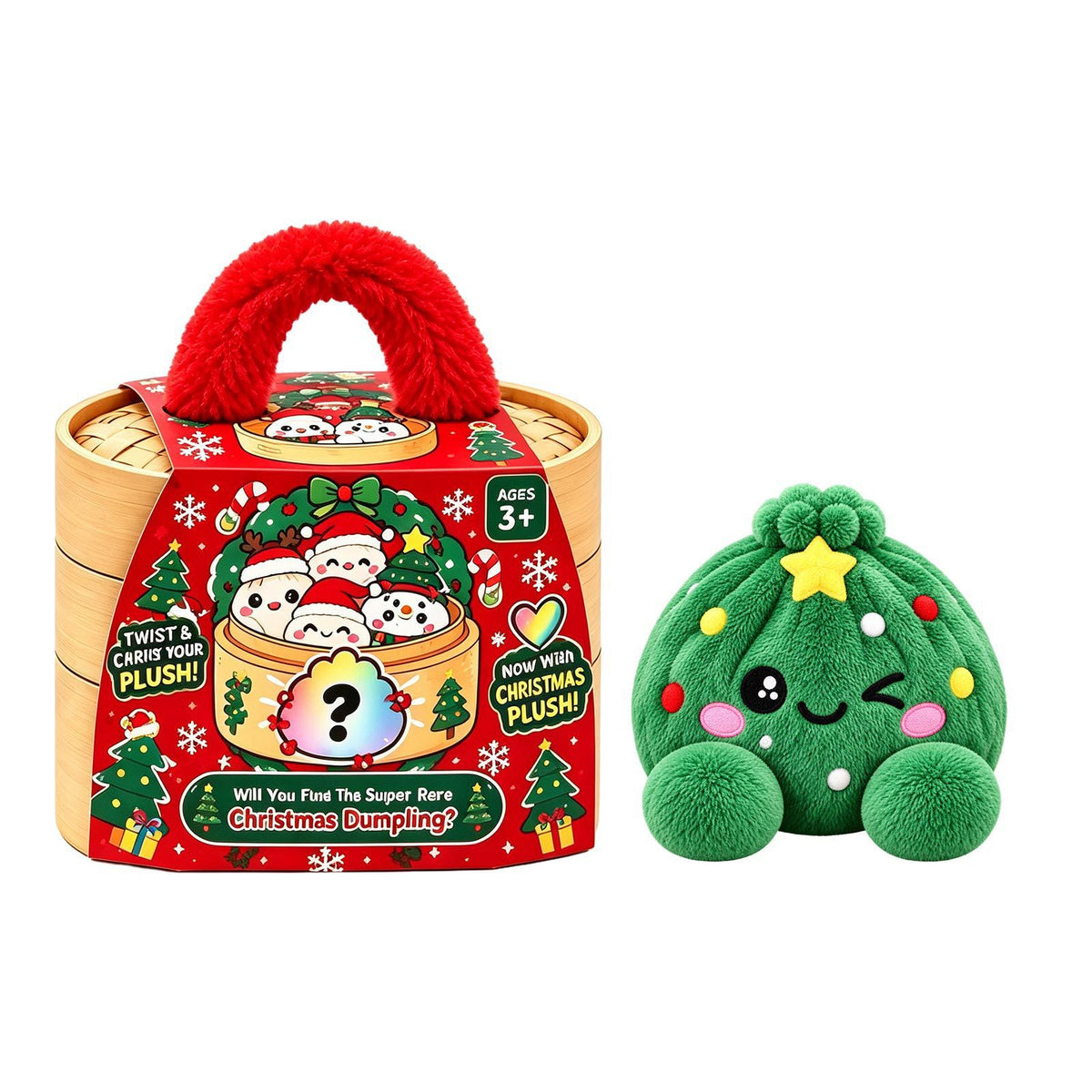 🎄Christmas Steamed Bun Plush Squishy Toy