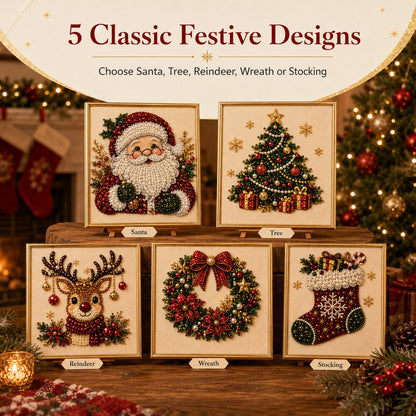 🎨💎DIY Christmas Pearl Diamond Painting Art Kit With Frame