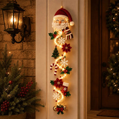 🎄 Illuminated Christmas door hanging | 6 festive illuminated designs