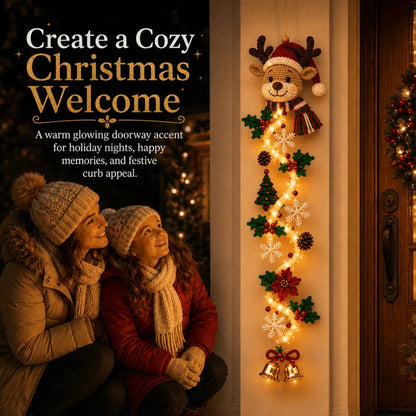 🎄 Illuminated Christmas door hanging | 6 festive illuminated designs