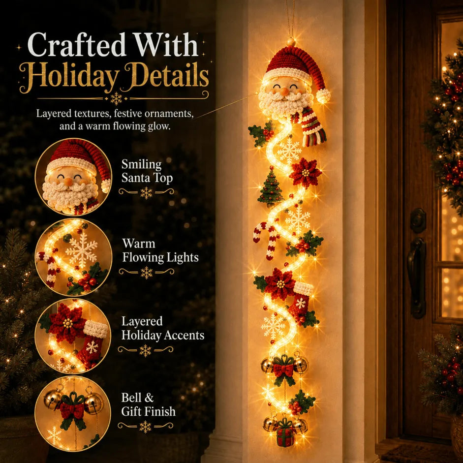 🎄 Illuminated Christmas door hanging | 6 festive illuminated designs