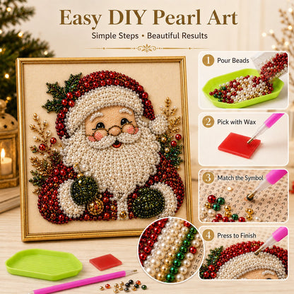 🎨💎DIY Christmas Pearl Diamond Painting Art Kit With Frame