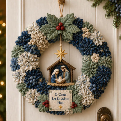 ✨ Make A Christmas Wreath You'll Be Proud To Display ❤️ 3D Fabric Poke DIY Kit With Tutorial & Guide Included