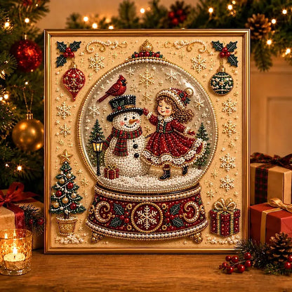 🎨💎New-DIY Christmas Pearl Diamond Painting Art Kit With Frame