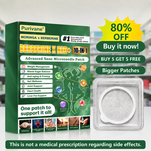 Purivane® NAD+ Moringa Berberine AMPK Support Nano Microneedle Patch
