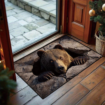 🎃Halloween Front Door Mat – Festive 3D Visual Skull & Clown Horror Rug💀