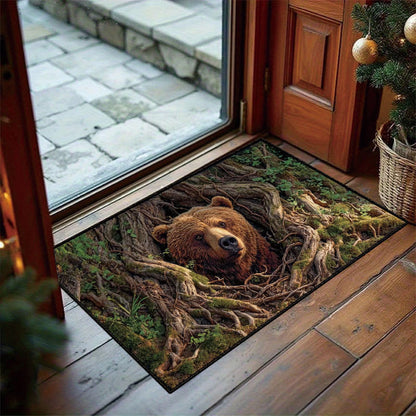 🎃Halloween Front Door Mat – Festive 3D Visual Skull & Clown Horror Rug💀