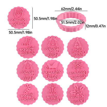 Merry Christmas Cookie Stamp(10 Style)