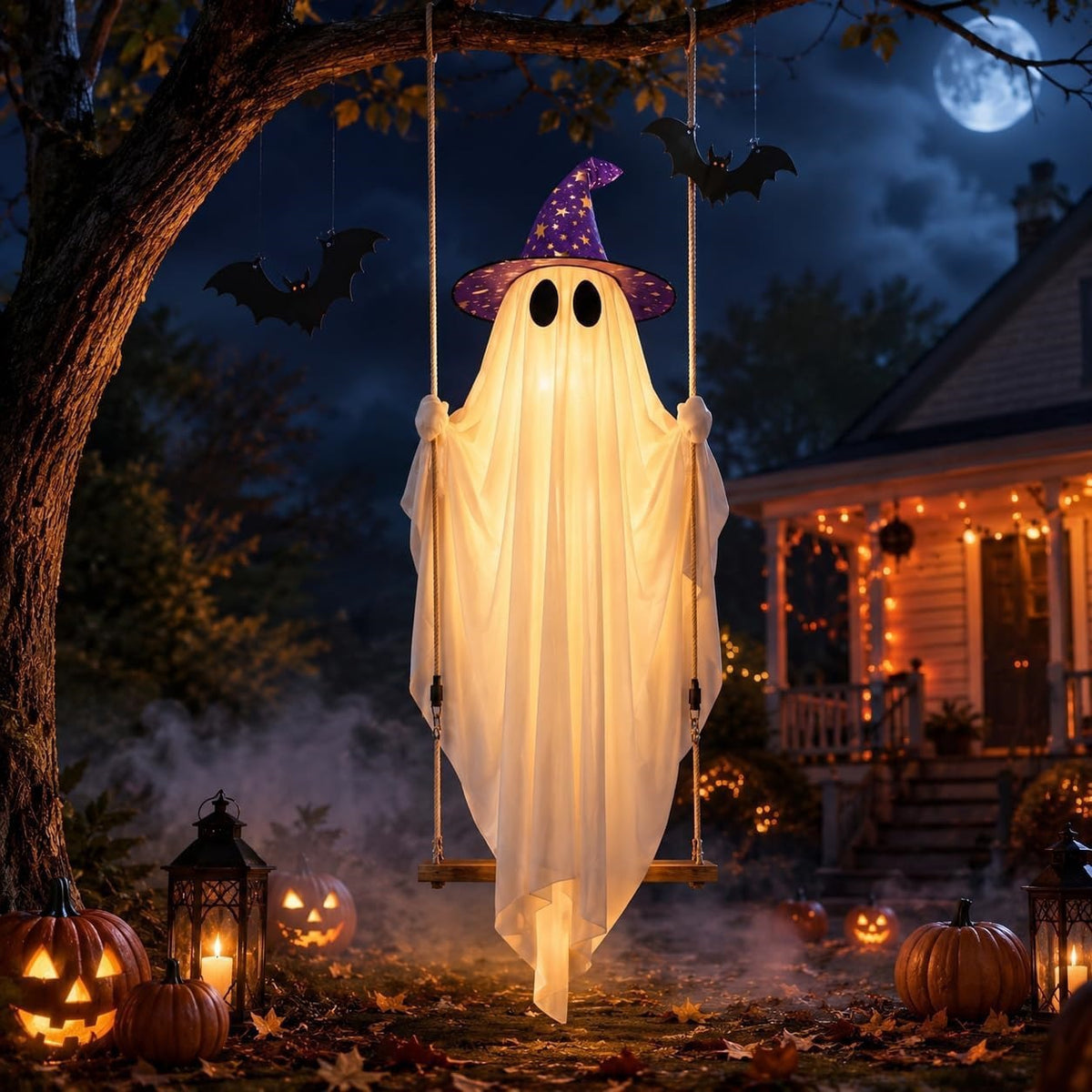 🎃Halloween 5FT Hanging Ghost Swing