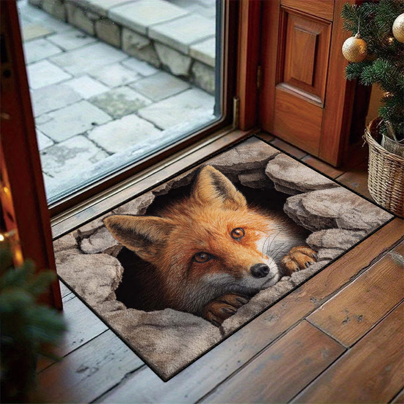 🎃Halloween Front Door Mat – Festive 3D Visual Skull & Clown Horror Rug💀