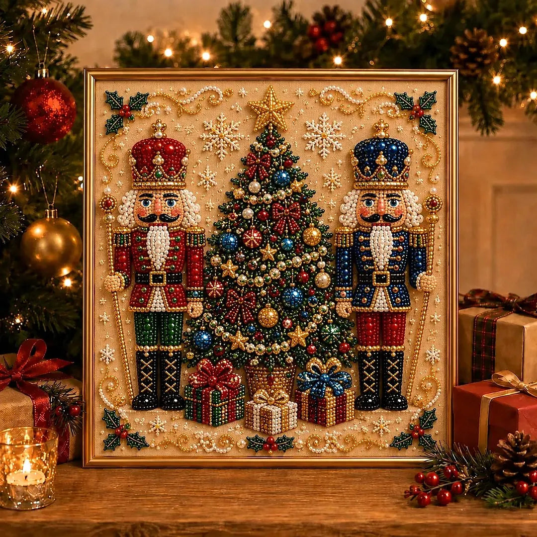 🎨💎New-DIY Christmas Pearl Diamond Painting Art Kit With Frame