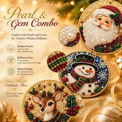🎄6Pcs Christmas DIY Diamond Painting Ornaments Kit