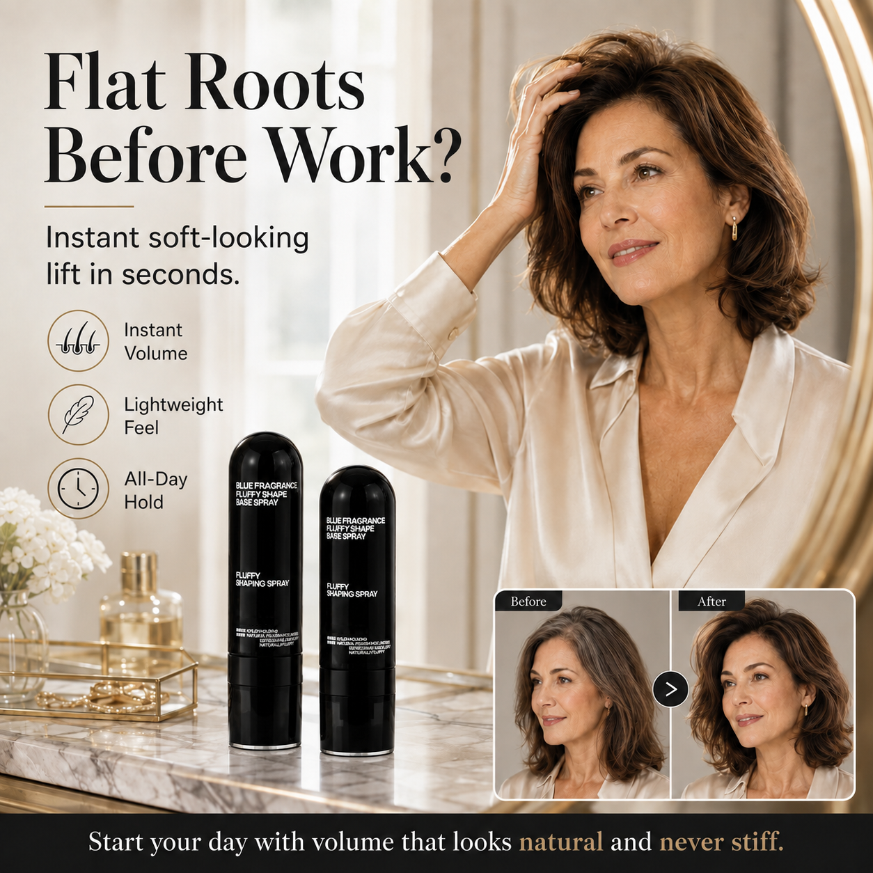 Fluffy Hair Shaping Spray Long Lasting Volumizing Mist
