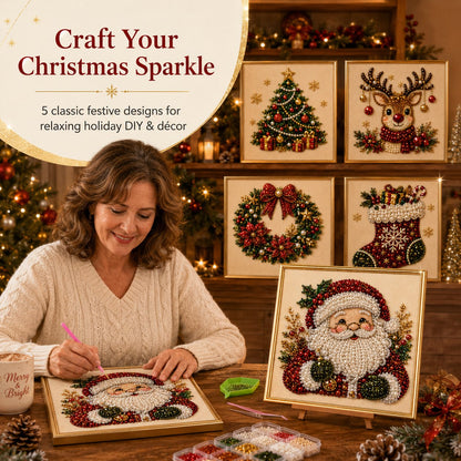 🎨💎DIY Christmas Pearl Diamond Painting Art Kit With Frame